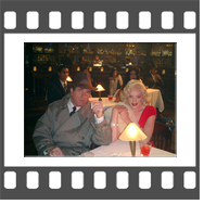 Marilyn-Monroe-Celebrity-Impersonator-Lookalike and Humphrey Bogart